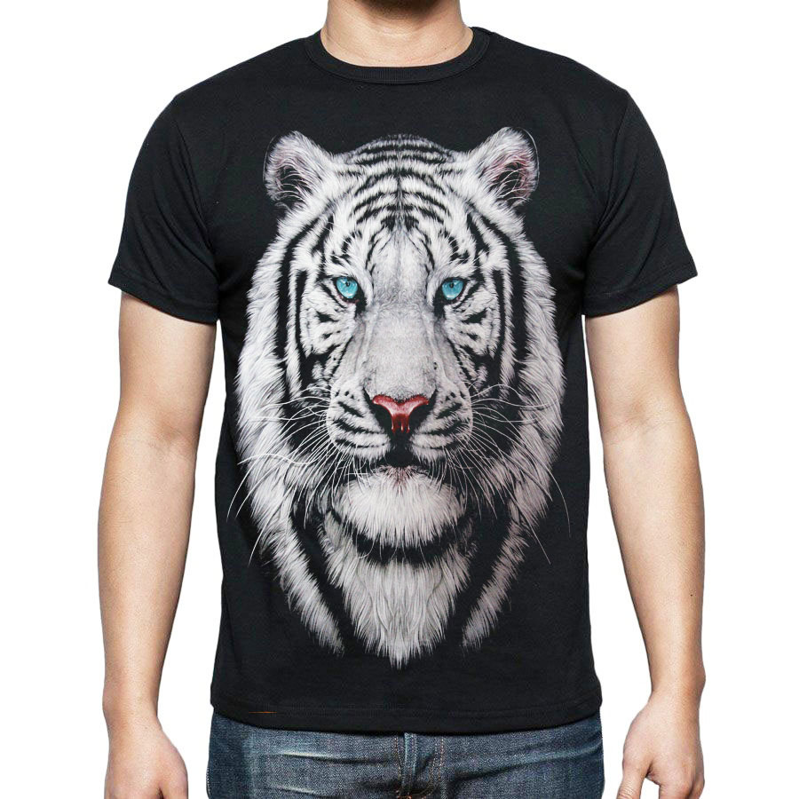 White tiger t shirt, 52% apagado trato pesado 